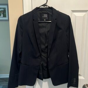 Limited Suit Jacket Navy Pin Stripe Small
